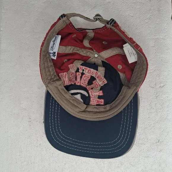 Disney Parks Kids Baseball Cap Embroidered Logo Red, Navy One Size - Picture 3 of 11